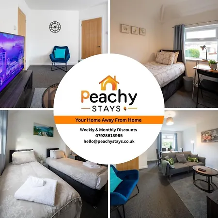 Modern 3 Bedroom House Sleeps 6, 11 Minutes From Centre, Private Driveway Parking & Wi-fi, Weekly And Monthly Stays, Great Rates Available At Peachy Nyaraló *